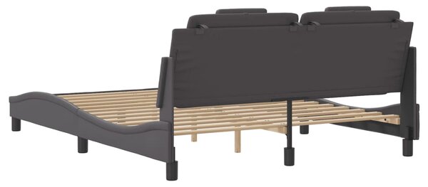 Okvir kreveta Viana s LED-om bez madraca sivi 160 x 200 cm - Siva / 160 x 200 cm