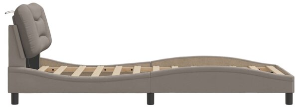 Okvir kreveta s LED-om bez madraca Hvar 90x200cm tkanine - Tupe / 90 x 200 cm