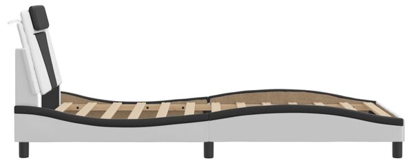 Okvir kreveta Viana s LED-om bez madracabijelo-crni 100 x 200 cm - Bijela / 100 x 200 cm