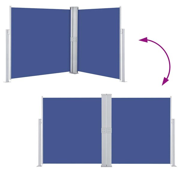 Uvlačiva bočna tenda 140 x 600 cm plava - Plava / 140 x 600 cm