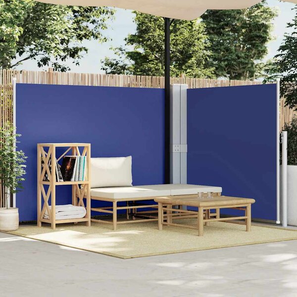 Uvlačiva bočna tenda 140 x 600 cm plava - Plava / 140 x 600 cm
