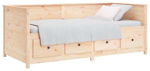 Dnevni krevet bez madraca 80 x 200 cm od masivne borovine - Smeđa / 80 x 200 cm