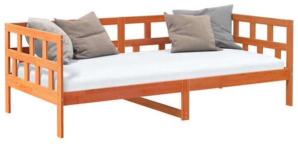 Dnevni krevet bez madraca voštano smeđi 90 x 200 cm od borovine - Smeđa / 90 x 200 cm