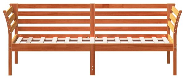 Dnevni krevet bez madraca voštano smeđi 75x190 cm borovine - Smeđa / 75 x 190 cm