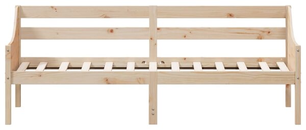 Dnevni krevet bez madraca 90 x 200 cm od masivne borovine - Smeđa / 90 x 200 cm