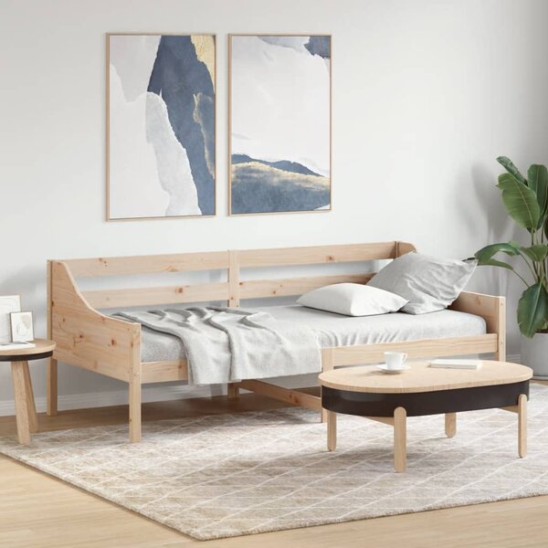 Dnevni krevet bez madraca 90 x 200 cm od masivne borovine - Smeđa / 90 x 200 cm