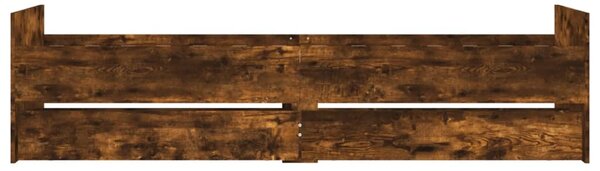 Okvir kreveta s ladicama boja dimljenog hrasta 90x200 cm - Smeđa / 90 x 200 cm