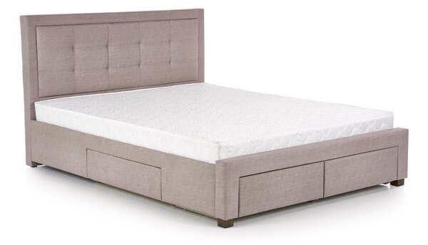 Krevet Houston 309Bračni, Svijetlo smeđa, 160x200, Tkanina, Basi a doghePodnice za krevet, 164x215x111cm