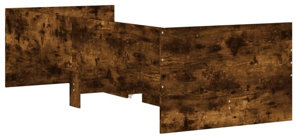 Okvir kreveta s ladicama boja dimljenog hrasta 100 x 200 cm - Smeđa / 100 x 200 cm