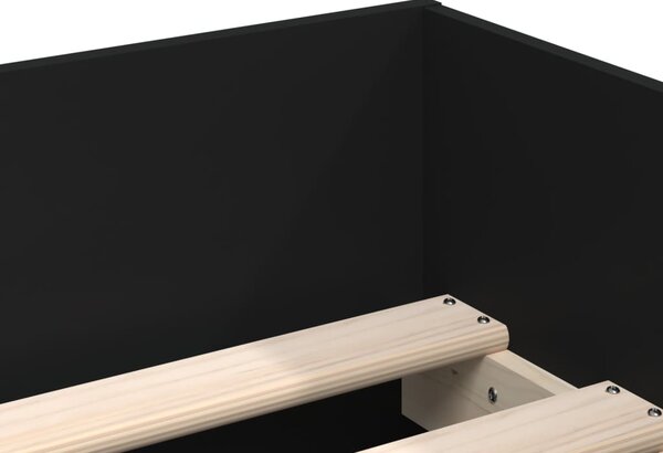 Okvir kreveta s ladicama crni 100 x 200 cm - Crna / 100 x 200 cm