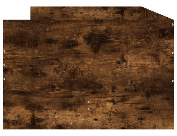 Okvir kreveta s ladicama boja dimljenog hrasta 100 x 200 cm - Smeđa / 100 x 200 cm