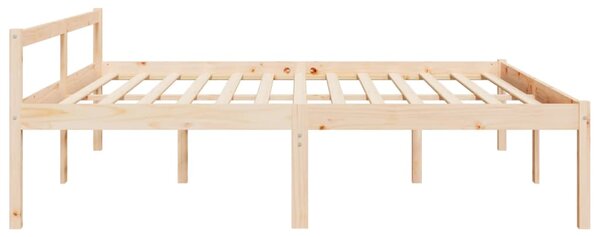 Krevet za starije osobe 200 x 200 cm od masivne borovine - Smeđa / 200 x 200 cm