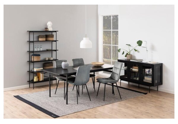 Crni regal u dekoru jasena 94x172 cm Angus – Actona