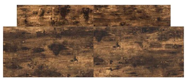 Okvir kreveta s uzglavljem i podnožjem boja hrasta 140 x 200 cm - Smeđa / 140 x 200 cm