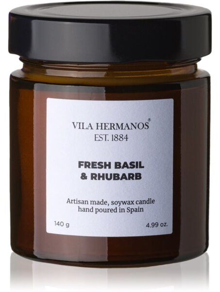 Vila Hermanos Apothecary Fresh Basil & Rhubarb mirisna svijeća 150 g
