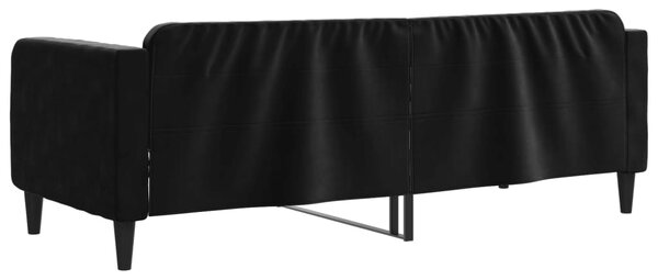Dnevni krevet crni 80 x 200 cm baršunasti - Crna / 80 x 200 cm