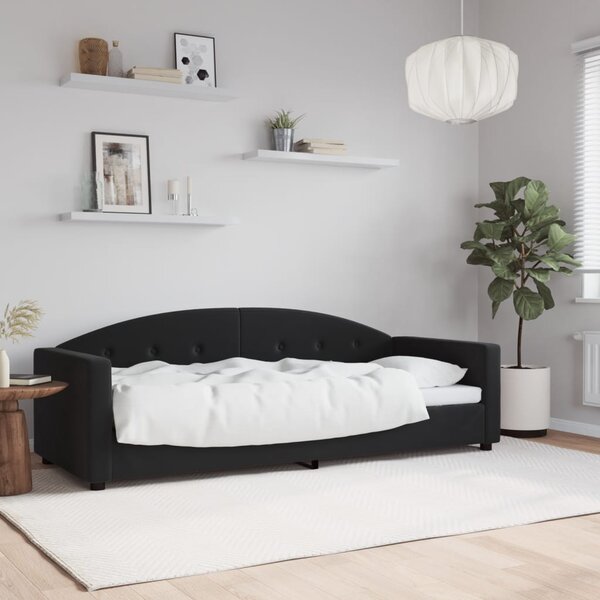 Dnevni krevet crni 80 x 200 cm baršunasti - Crna / 80 x 200 cm