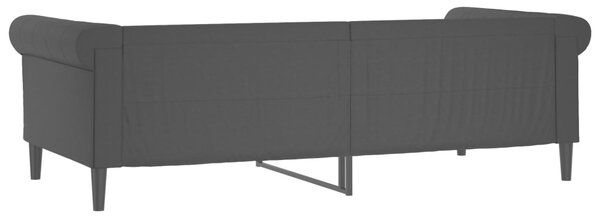 Dnevni krevet crni 80 x 200 cm od umjetne kože - Crna / 80 x 200 cm