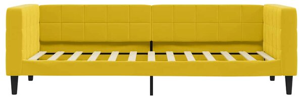Dnevni krevet žuti 80 x 200 cm baršunasti - Žuta / 80 x 200 cm