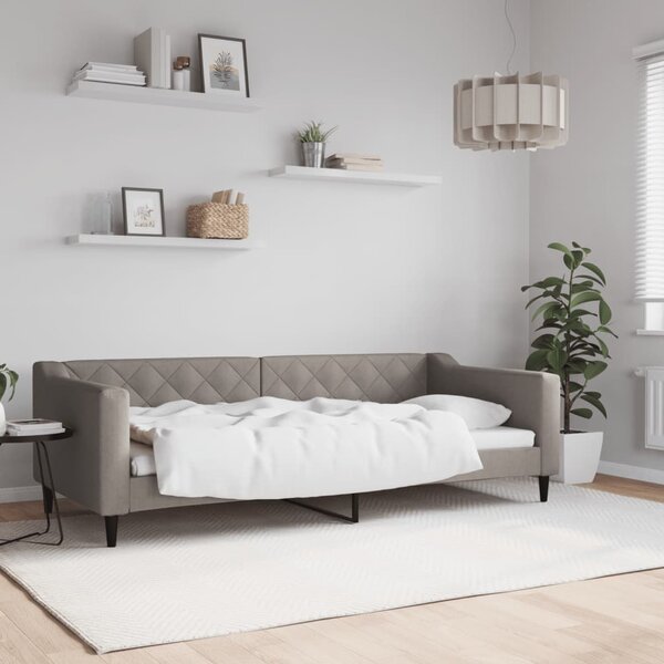 Dnevni krevet smeđesivi 90 x 200 cm od tkanine - Tupe / 90 x 200 cm
