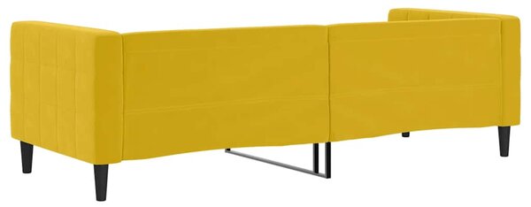 Dnevni krevet žuti 80 x 200 cm baršunasti - Žuta / 80 x 200 cm