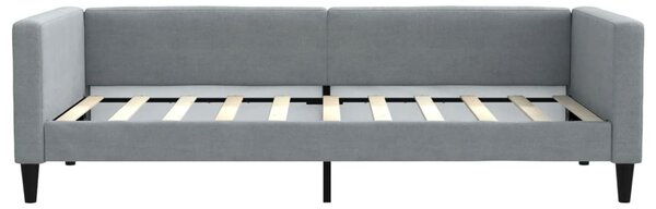 Dnevni krevet svjetlosivi 90 x 190 cm od tkanine - Siva / 90 x 190 cm