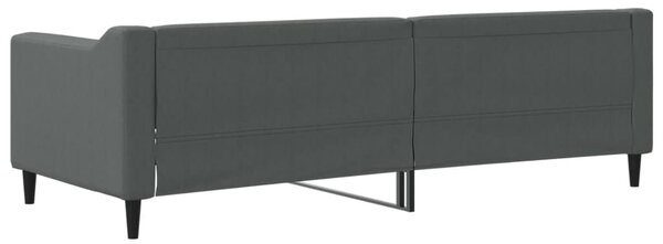 Dnevni krevet tamnosivi 80 x 200 cm od tkanine - Siva / 80 x 200 cm