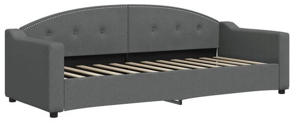 Dnevni krevet tamnosivi 80 x 200 cm od tkanine - Siva / 80 x 200 cm