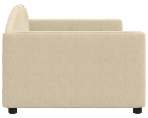 Dnevni krevet krem 90 x 200 cm od tkanine - Krema / 90 x 200 cm