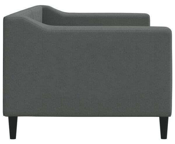Dnevni krevet tamnosivi 80 x 200 cm od tkanine - Siva / 80 x 200 cm