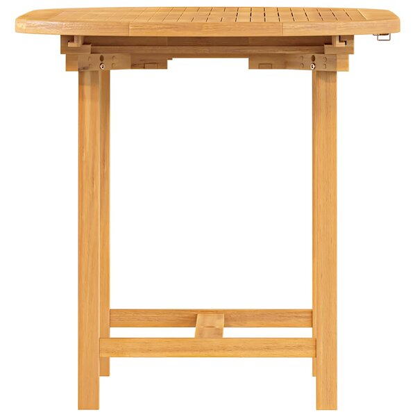 Vrtni stol na razvlačenje 110-160x80x75 cm od masivne tikovine - Smeđa / 160 x 80 x 75 cm