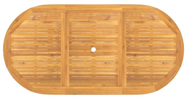 Vrtni stol na razvlačenje 110-160x80x75 cm od masivne tikovine - Smeđa / 160 x 80 x 75 cm