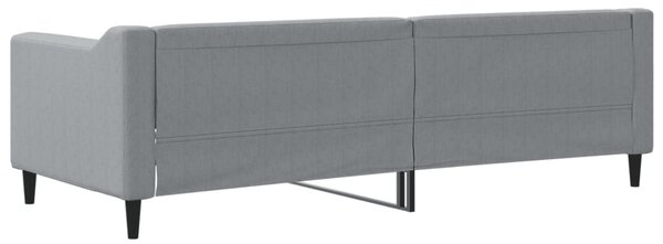 Dnevni krevet svjetlosivi 80 x 200 cm od tkanine - Siva / 80 x 200 cm