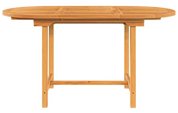 Vrtni stol na razvlačenje 110-160x80x75 cm od masivne tikovine - Smeđa / 160 x 80 x 75 cm
