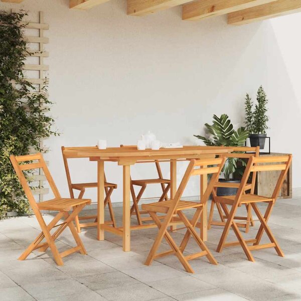 Vrtni stol na razvlačenje 110-160x80x75 cm od masivne tikovine - Smeđa / 160 x 80 x 75 cm