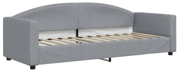 Dnevni krevet svjetlosivi 80 x 200 cm od tkanine - Siva / 80 x 200 cm