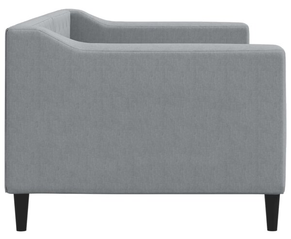 Dnevni krevet svjetlosivi 80 x 200 cm od tkanine - Siva / 80 x 200 cm