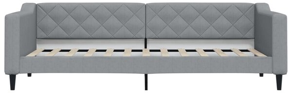 Dnevni krevet svjetlosivi 80 x 200 cm od tkanine - Siva / 80 x 200 cm