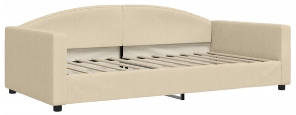 Dnevni krevet krem 100 x 200 cm od tkanine - Krema / 100 x 200 cm