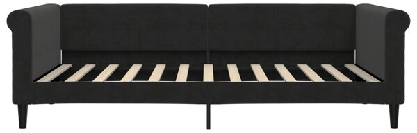 Dnevni krevet crni 100 x 200 cm baršunasti - Crna / 100 x 200 cm