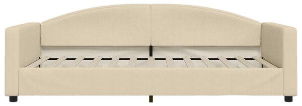 Dnevni krevet krem 100 x 200 cm od tkanine - Krema / 100 x 200 cm
