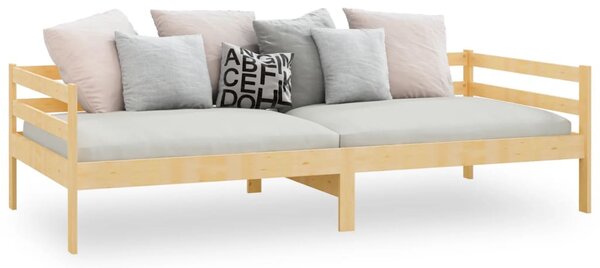 Dnevni krevet od masivne borovine 90 x 200 cm - Smeđa / 90 x 200 cm