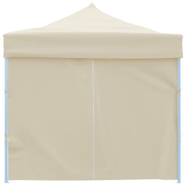 Sklopivi šator za zabave s 8 bočnih zidova 870x291x315 cm krem - Krema / N/A