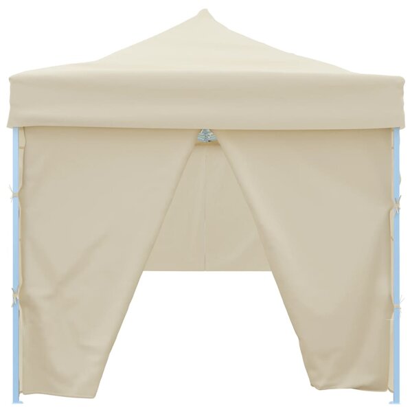 Sklopivi šator za zabave s 8 bočnih zidova 870x291x315 cm krem - Krema / N/A