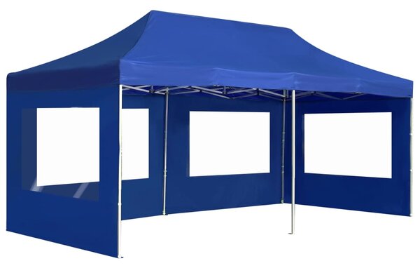 Profesionalni sklopivi šator za zabave 6 x 3 m plavi - Plava / 6 x 3 m
