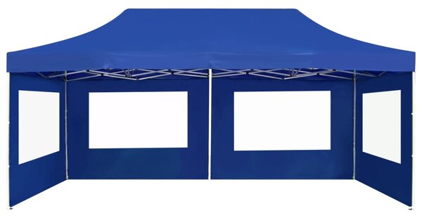Profesionalni sklopivi šator za zabave 6 x 3 m plavi - Plava / 6 x 3 m