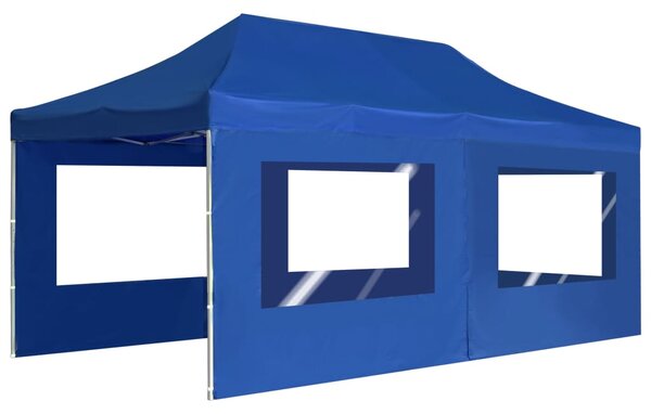 Profesionalni sklopivi šator za zabave 6 x 3 m plavi - Plava / 6 x 3 m