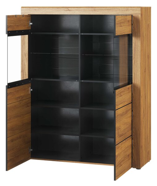 Zondo.hr Vitrina Kogro 15 (hrast camargue + crna mat). Akcija -20%. 1068152