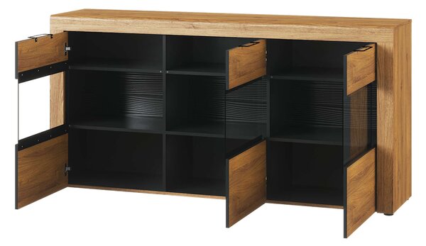 Zondo.hr Vitrina Kogro 47 (hrast camargue + crna mat). 1068160
