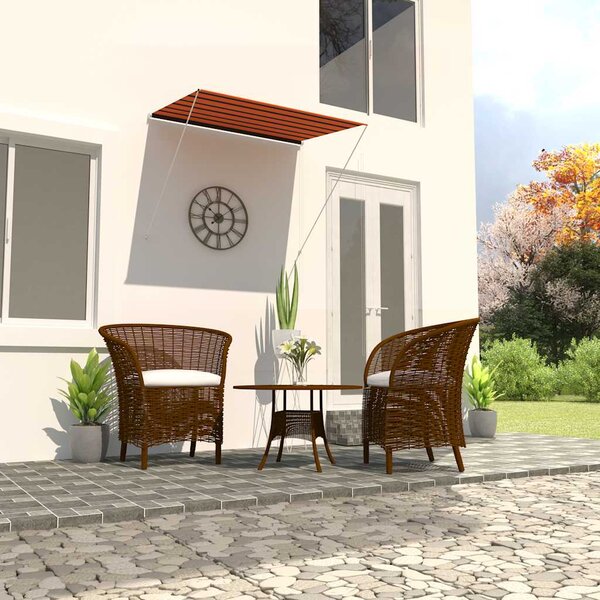 Tenda na uvlačenje 200 x 150 cm narančasto-smeđa - Šarena / 200 x 150 cm